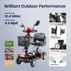 Vocic All-Terrain Mobility Scooter – Reliable & Rugged - D51