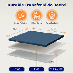 Vocic Portable Transfer Slide Board for Safe and Easy Mobility - AY01