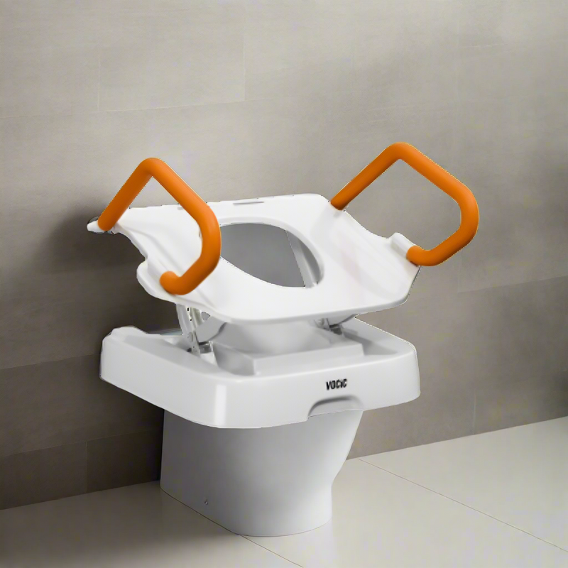 Vocic Comfort Toilet Seat Lift with Stability and Ease - AX12-A-WT