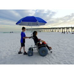 DeBug Elevating Stainless Steel Legrest Beach Wheelchair