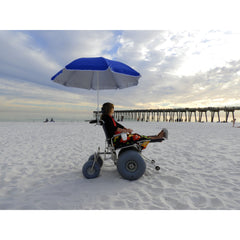 DeBug Elevating Stainless Steel Legrest Beach Wheelchair