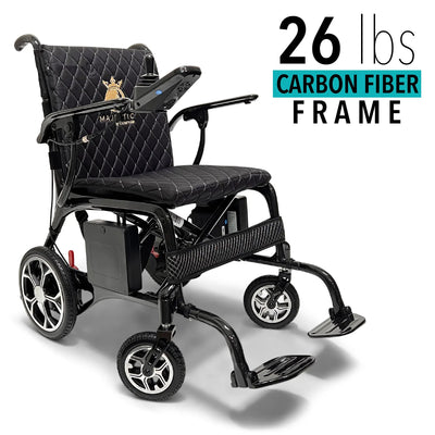 ComfyGo Carbon Fiber Electric Wheelchair: Lightweight, Long-Lasting, Airline-Friendly - Phoenix