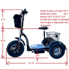 RMB Electric Trike - Multi-Point AWD Kodiak II