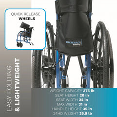 STRONGBACK 24HD Heavy Duty Wheelchair